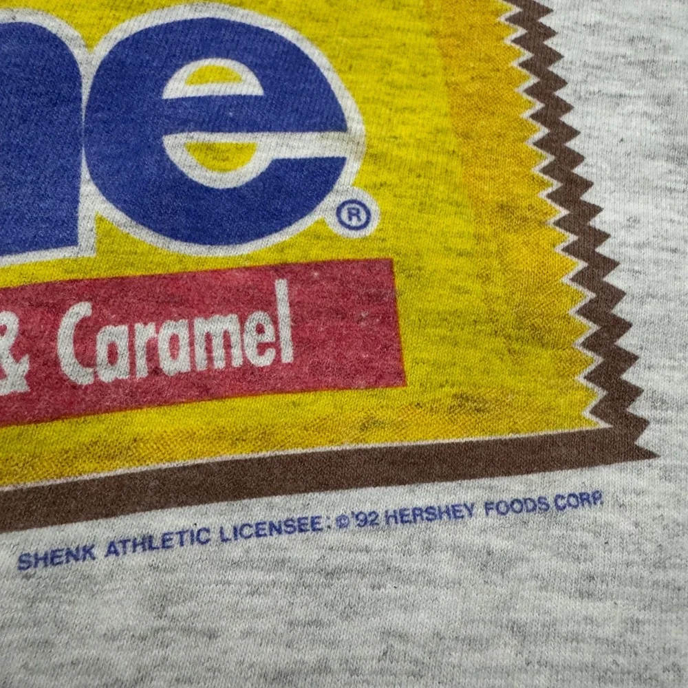 Vintage 1992 Hershey's Bar None Chocolate Candy Promo T-Shirt Tee 2XL